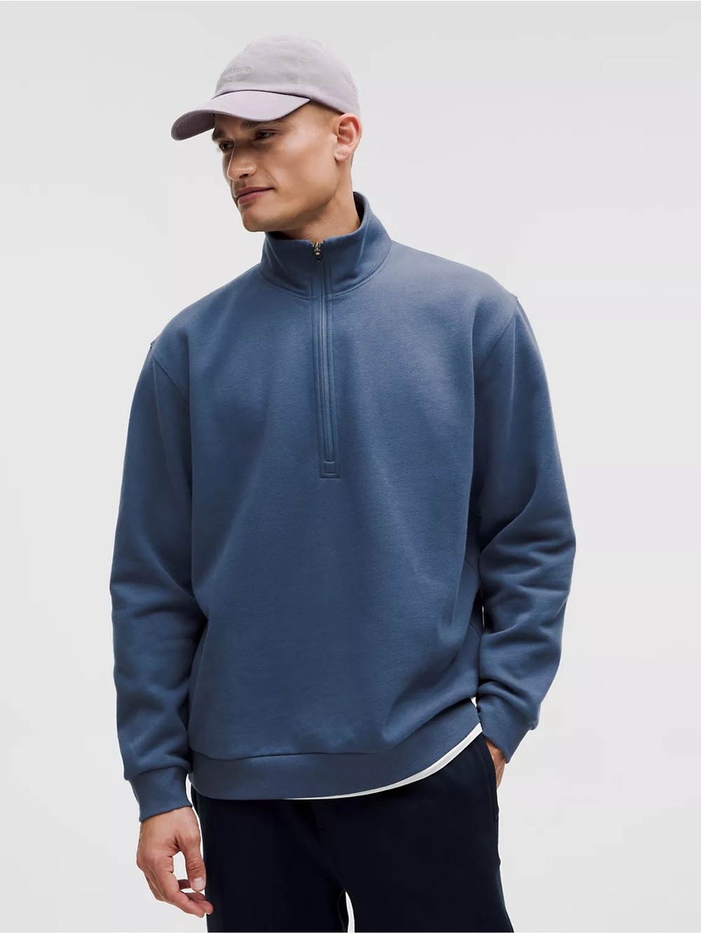 Lululemon Athletica Steady State Half Zip Men’s Size Medium Pitch Blue